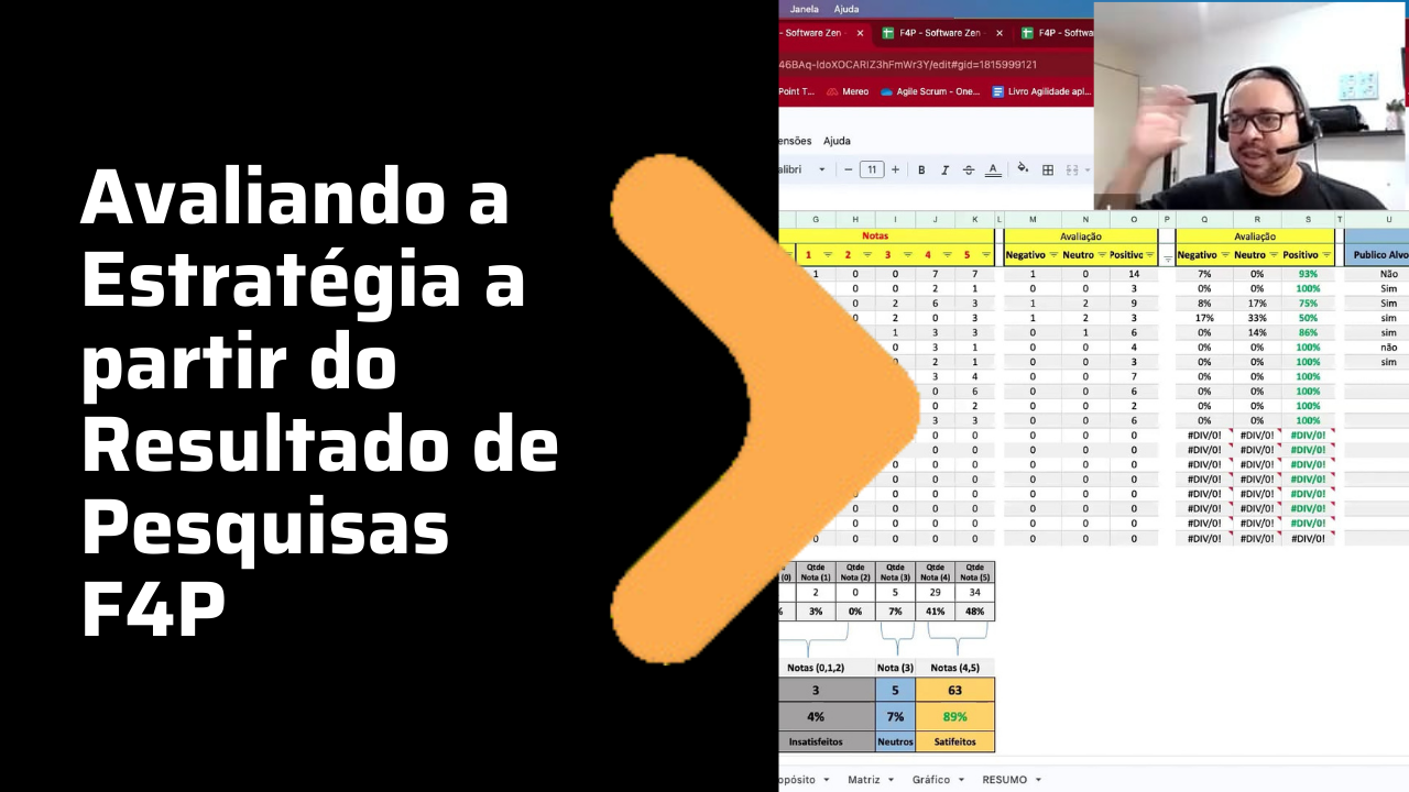 Avaliando a Estratégia a partir do Resultado de Pesquisas F4P